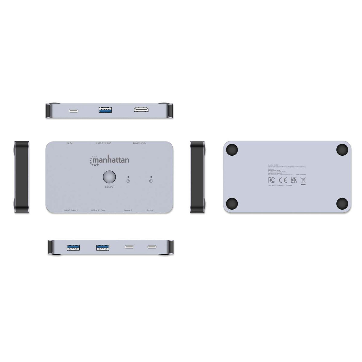 2-Port HDMI USB-C KVM Switch 4K@60Hz with Dual Power Delivery Image 12