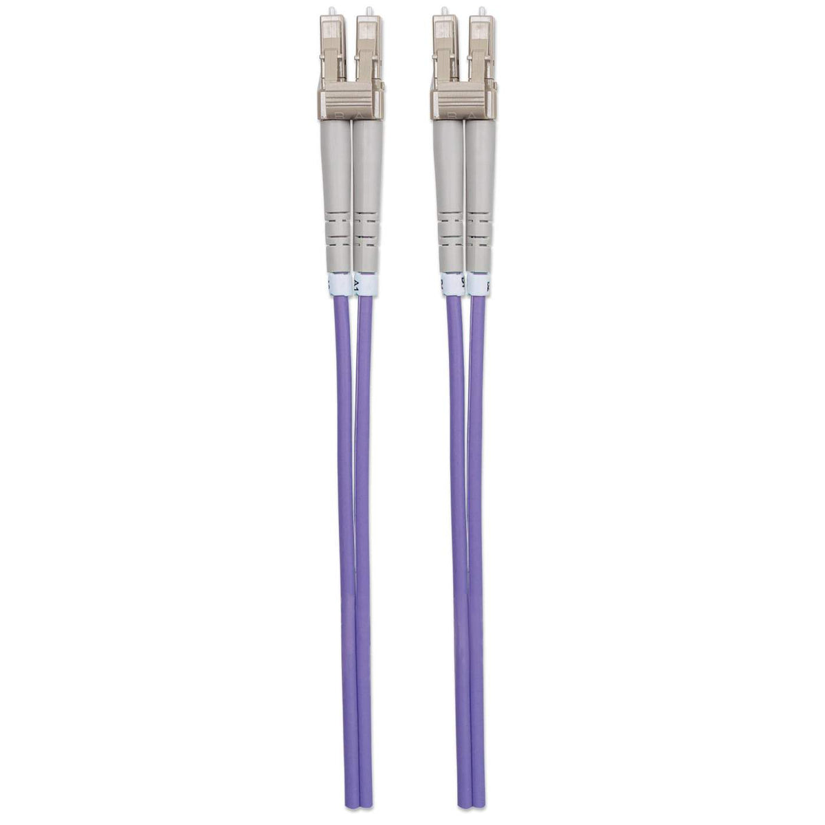 20 m LC to LC UPC Fiber Optic Patch Cable, 3.0 mm, Duplex, LSZH, OM4 Multimode, Violet Image 5