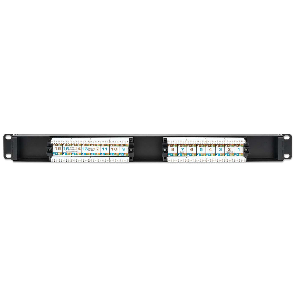 Cat6 16-Port Patch Panel, 1U Image 7