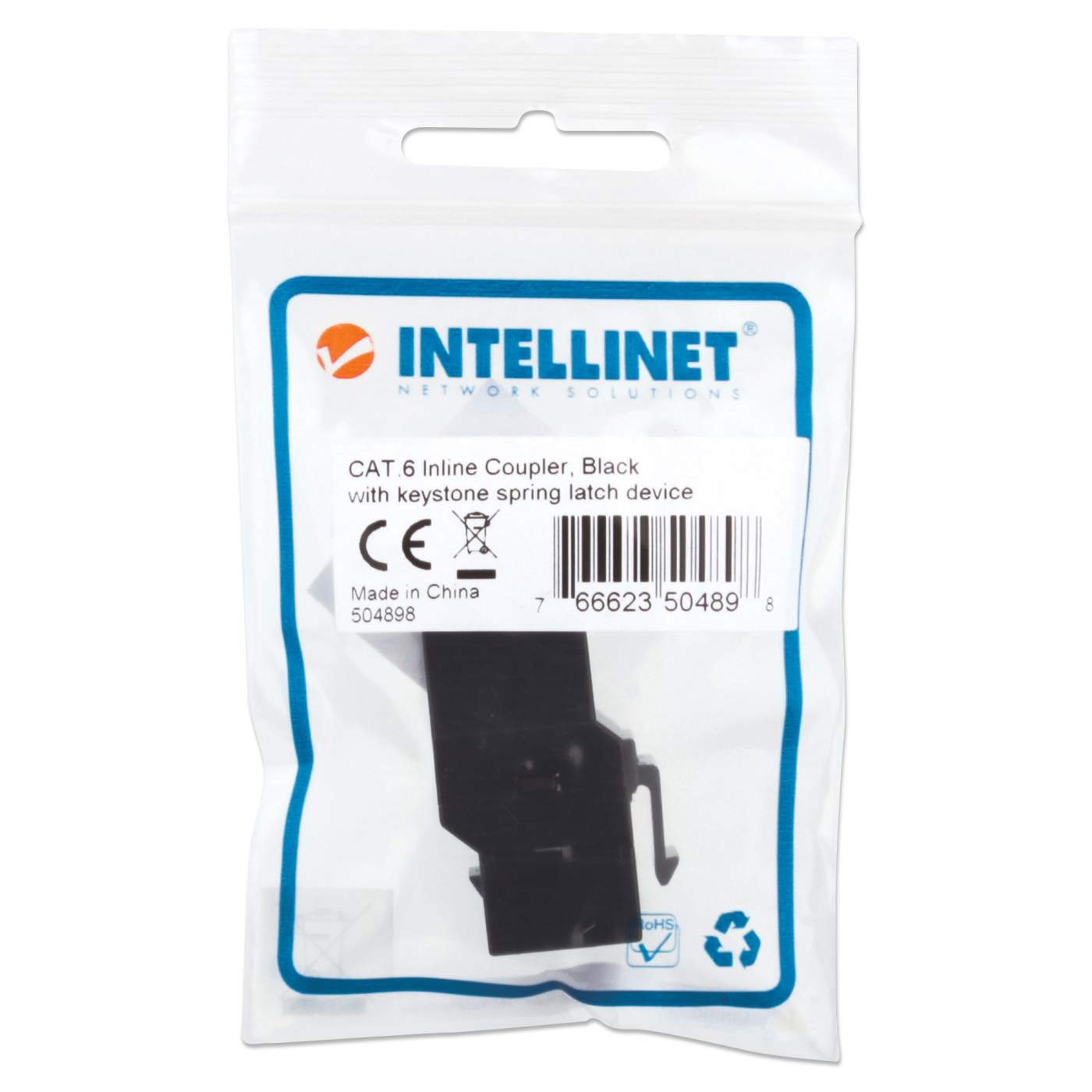 Cat6 Inline Coupler, Keystone Type Packaging Image 2