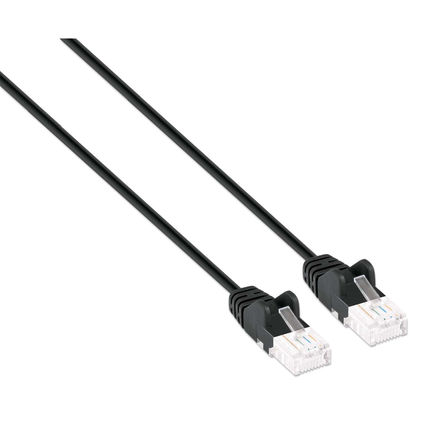 Cat6 U/UTP Slim Network Patch Cable, 14 ft., Black Image 2