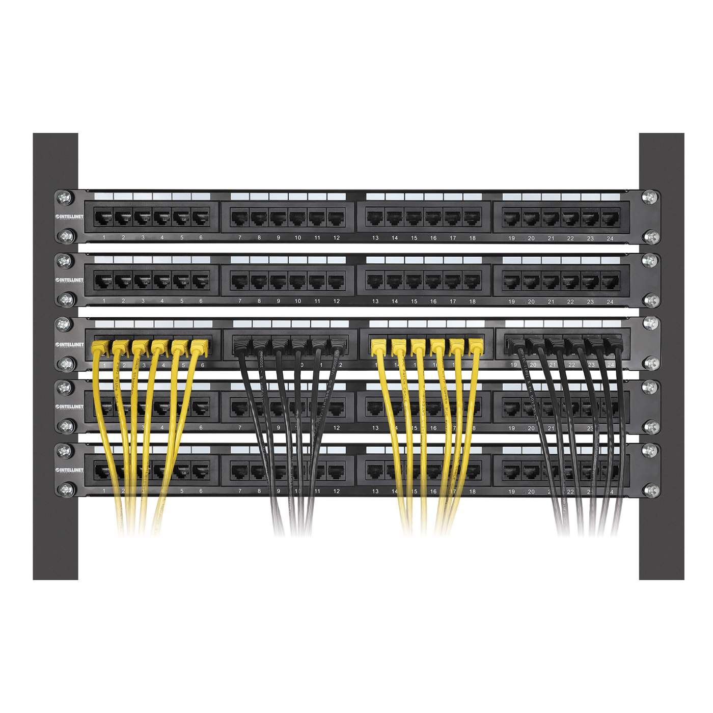Cat6 U/UTP Slim Network Patch Cable, 14 ft., Yellow, 10-Pack Image 6