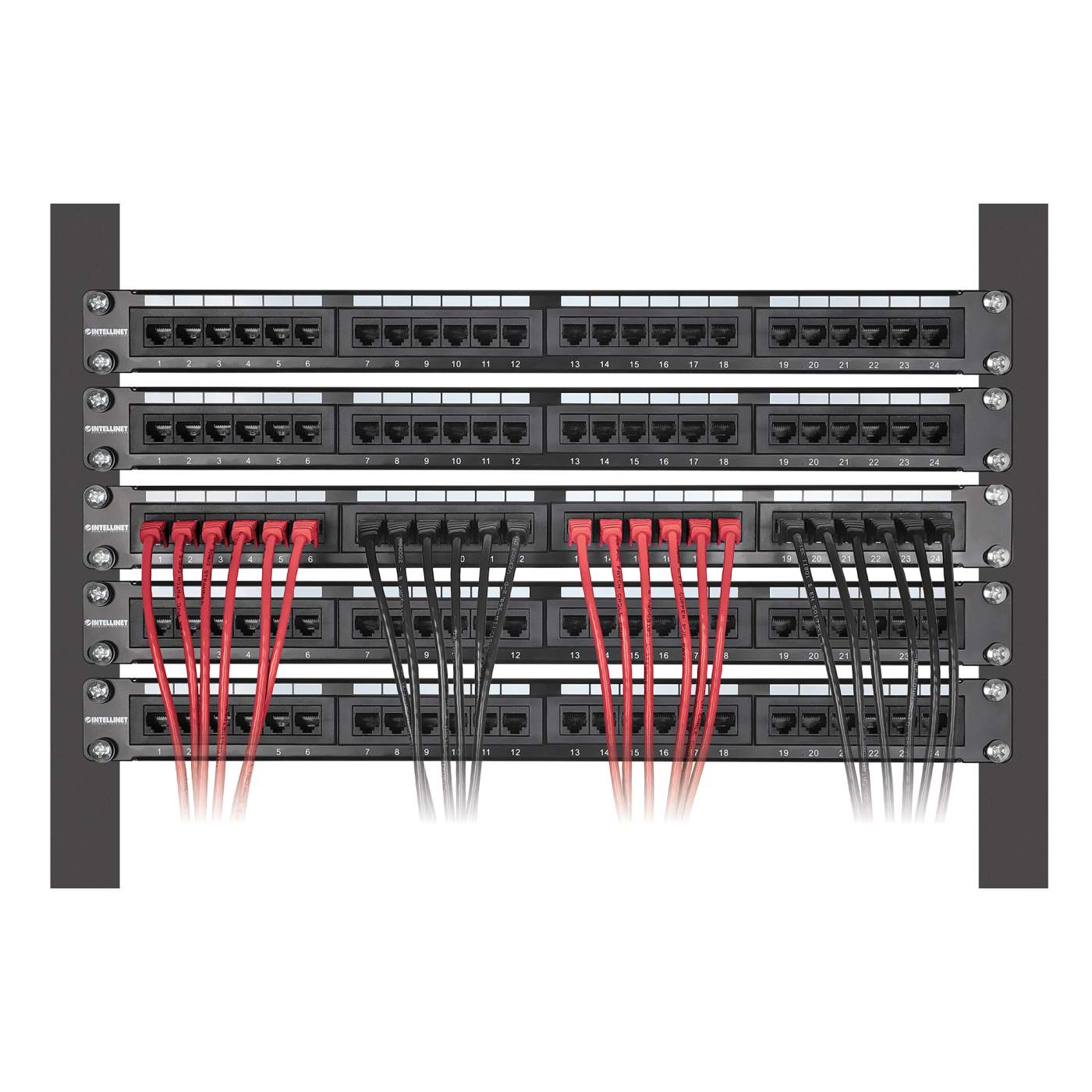 Cat6 U/UTP Slim Network Patch Cable, 3 ft., Red, 10-Pack Image 6