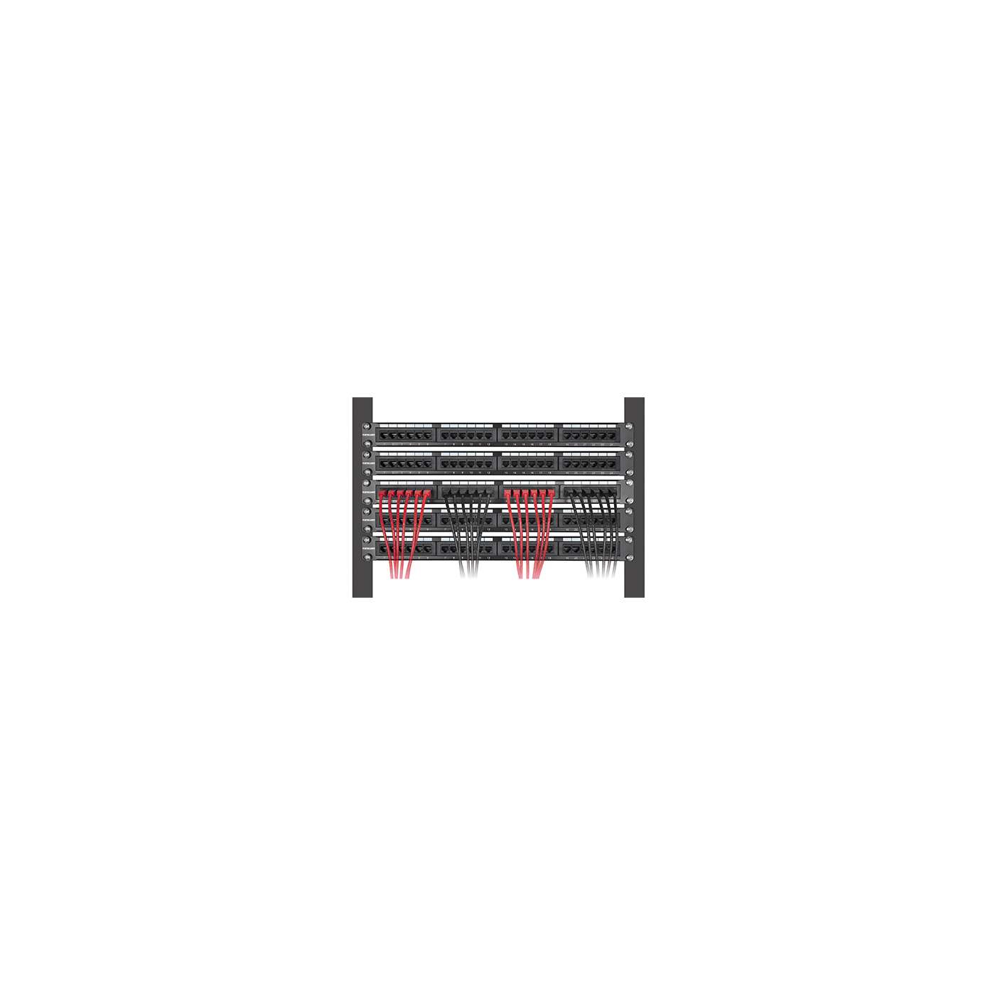 Cat8.1 U/FTP Slim Network Patch Cable, 1.5 ft., Red, 10-Pack Image 6