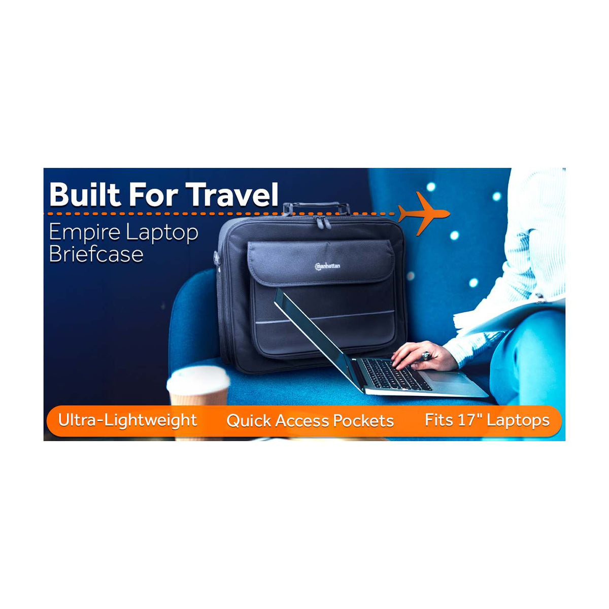 Empire Laptop Briefcase 17" Image 9