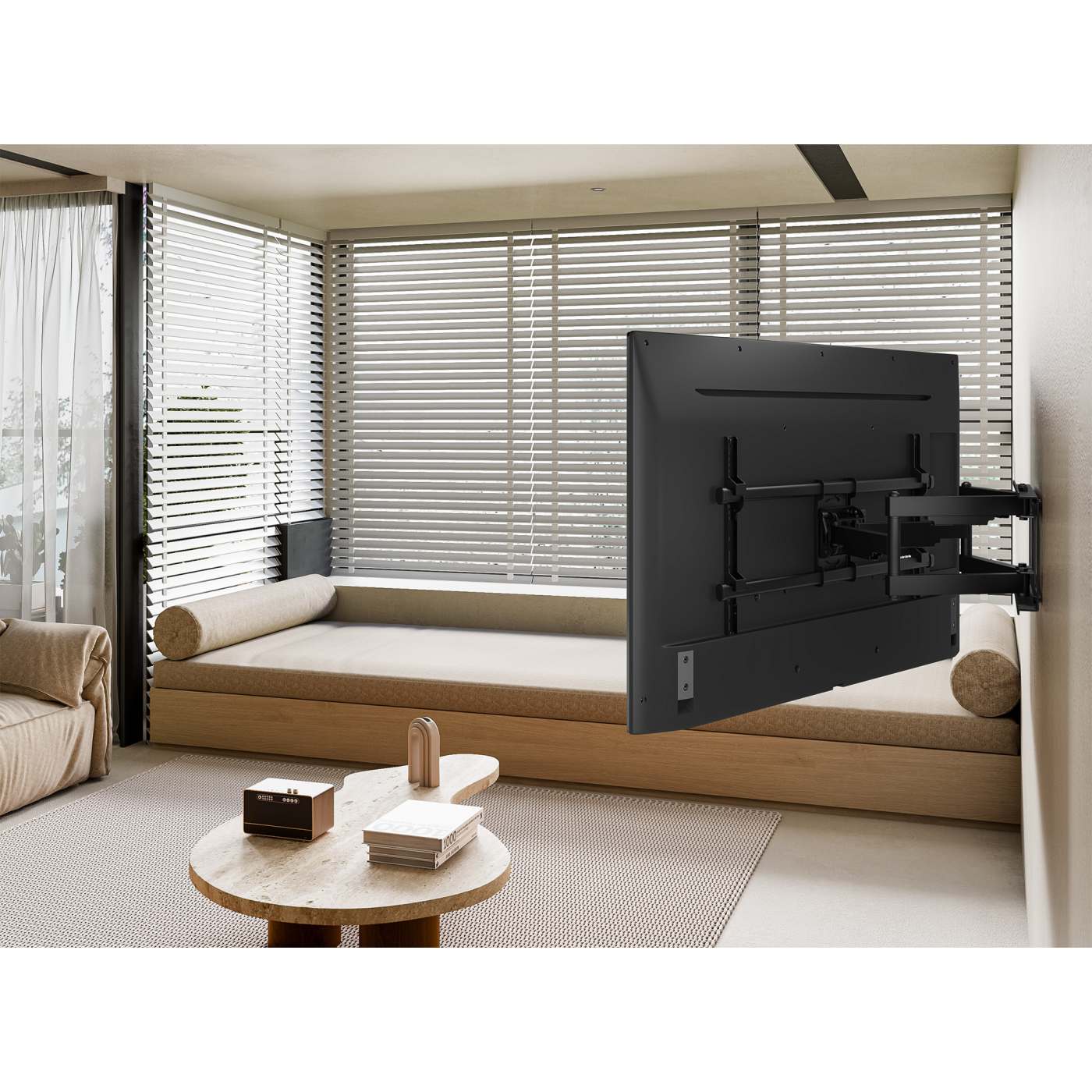 Full-Motion Large-Screen TV Wall Mount, for 37" to 90" Displays Image 10