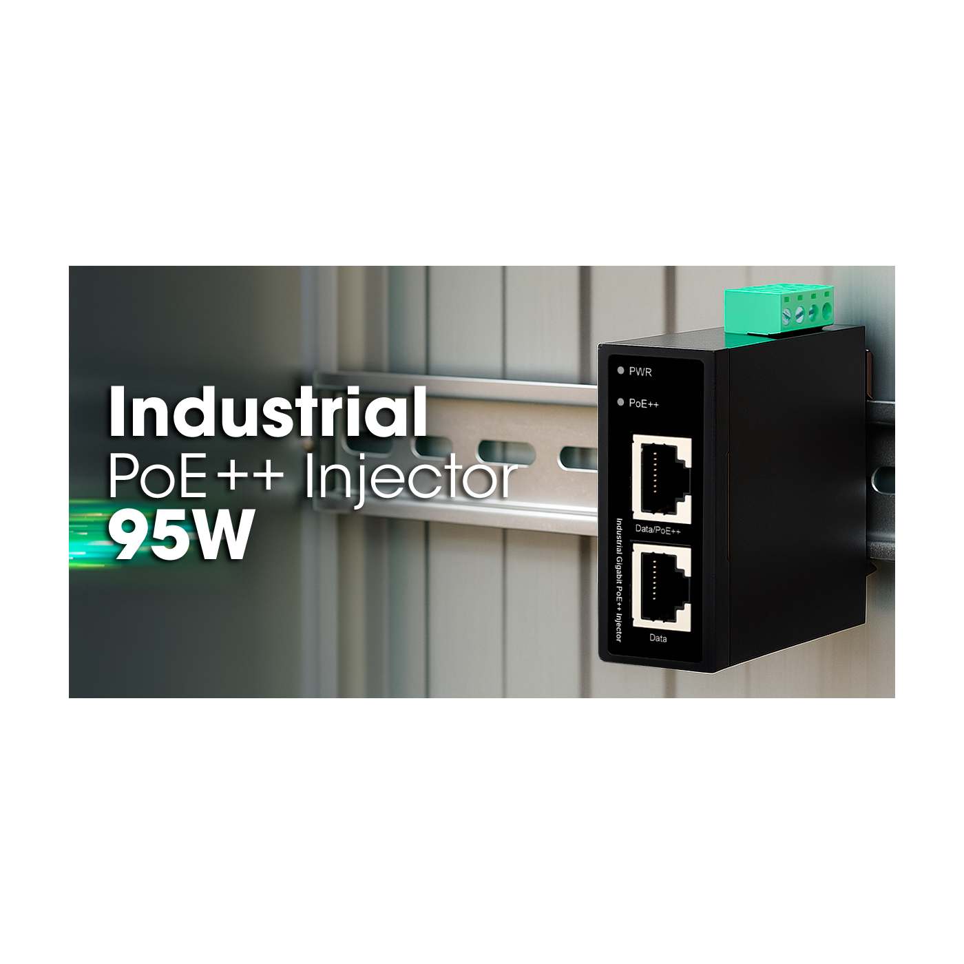 Industrial Gigabit PoE++ Injector 95W Image 10