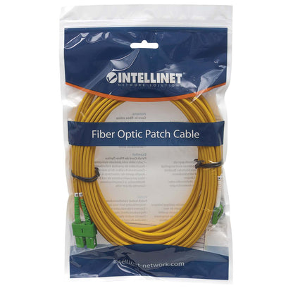 1 m LC to SC APC Fiber Optic Patch Cable, 2.0 mm, Duplex, OFNR, Singlemode BIF, Yellow Image 5