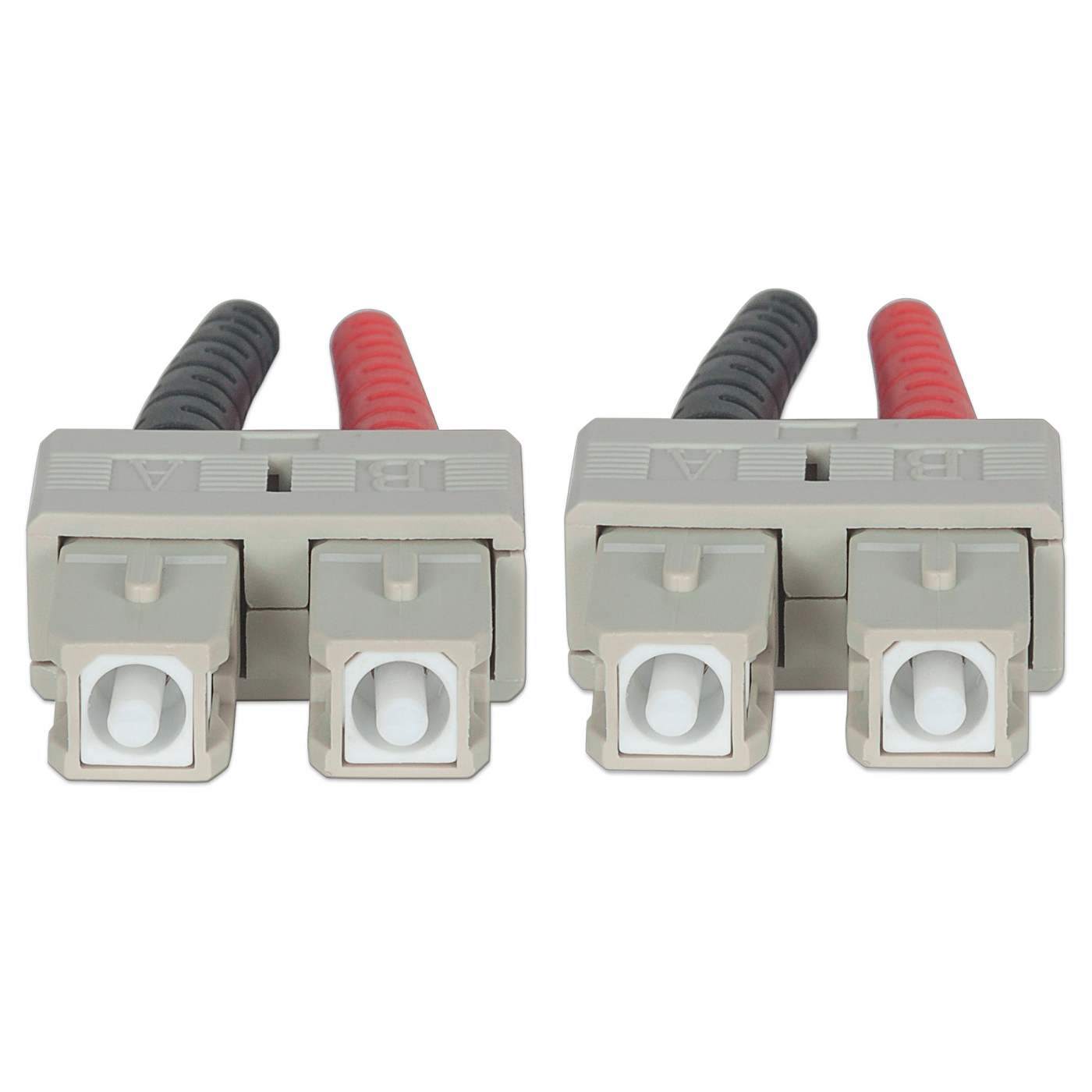 1 m SC to SC UPC Fiber Optic Patch Cable, 3.0 mm, Duplex, LSZH, OM3 Multimode, Aqua Image 4