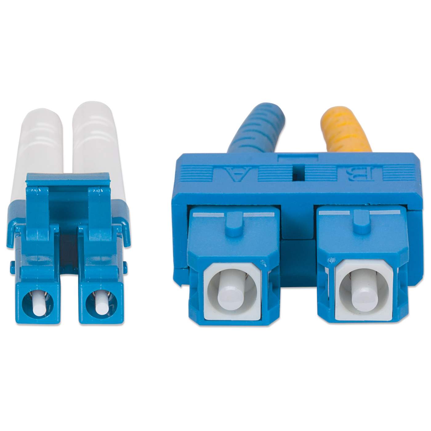 10 m LC to SC UPC Fiber Optic Patch Cable, 3.0 mm, Duplex, LSZH, OS2 Singlemode, Yellow Image 4