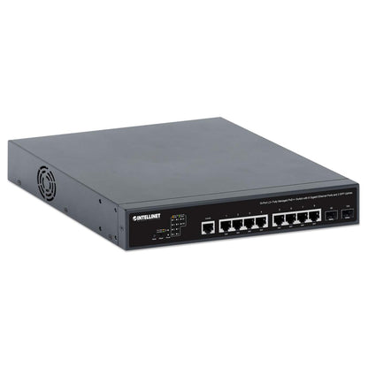 10-Port L2+ Fully Managed PoE++ Switch with 8 Gigabit Ethernet Ports and 2 SFP Uplinks Image 2