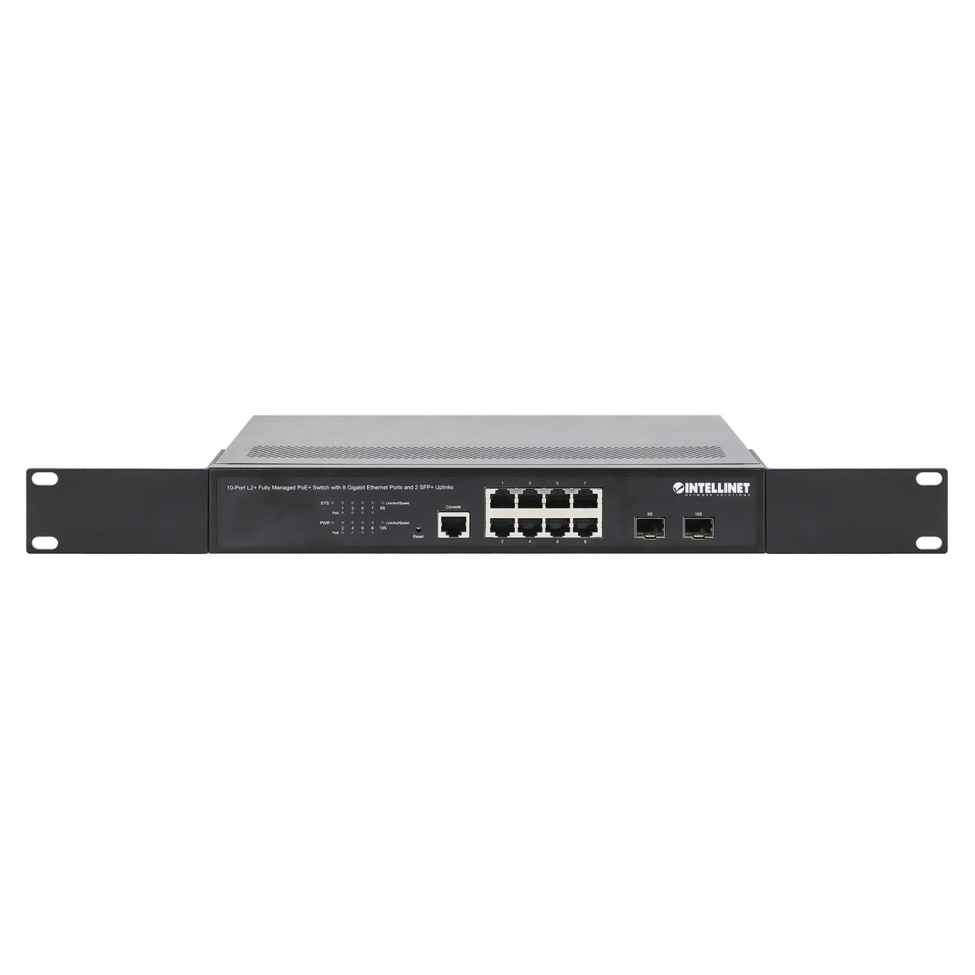 10-Port L2+ Fully Managed PoE+ Switch with 8 Gigabit Ethernet Ports and 2 SFP+ Uplinks Image 7