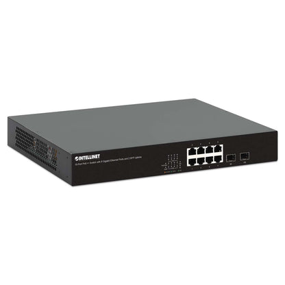 10-Port PoE++ Switch with 8 Gigabit Ethernet Ports and 2 SFP Uplinks Image 2