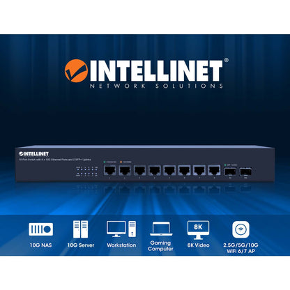 10-Port Switch with 8 x 10G Ethernet Ports and 2 SFP+ Uplinks Image 9
