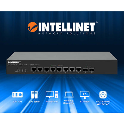 10-Port Switch with 8 x 10G Ethernet Ports and 2 SFP+ Uplinks Image 9