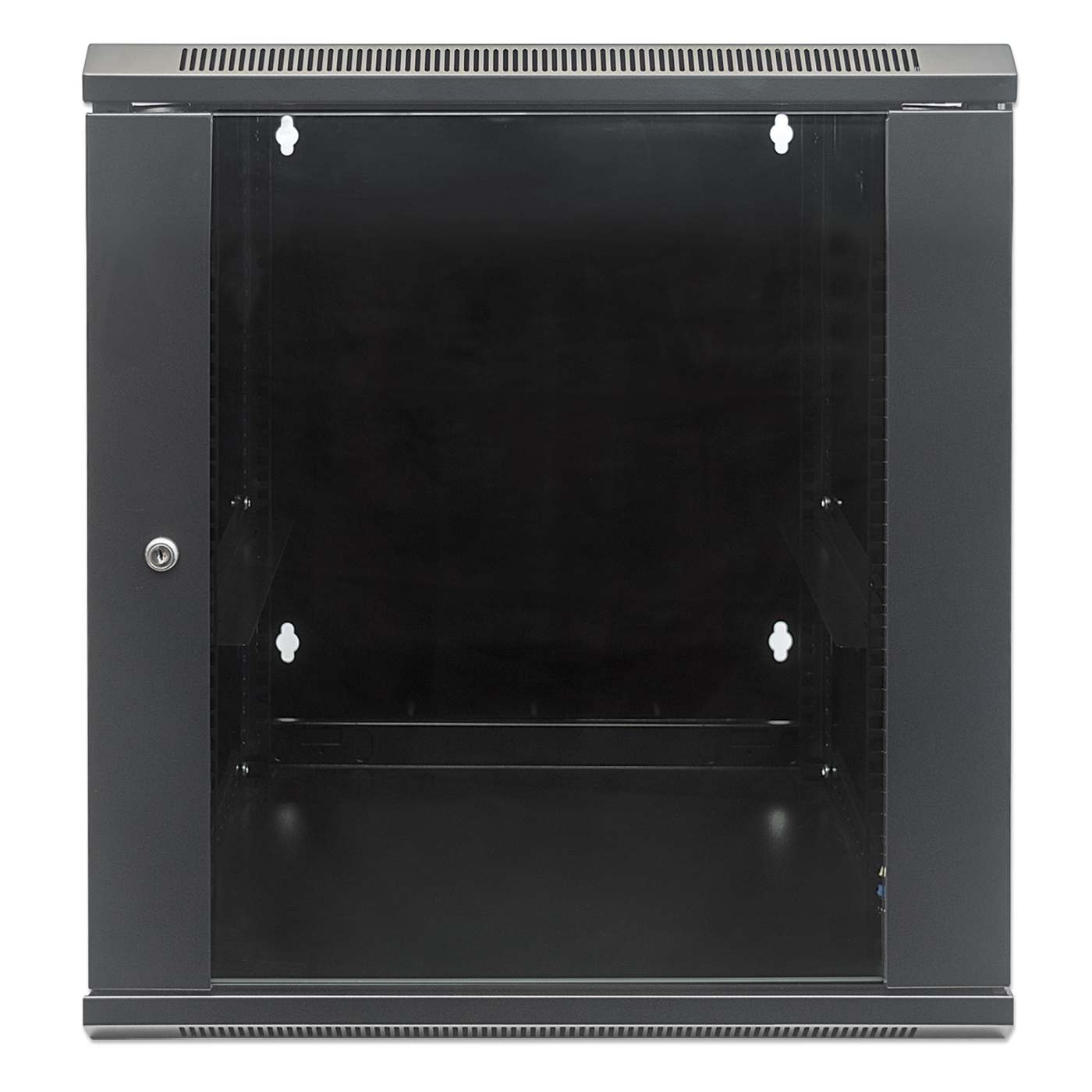 12U 19" Swing Out Wall Mount Network Cabinet, 550 mm (21.7 in.) Depth, Black Image 3