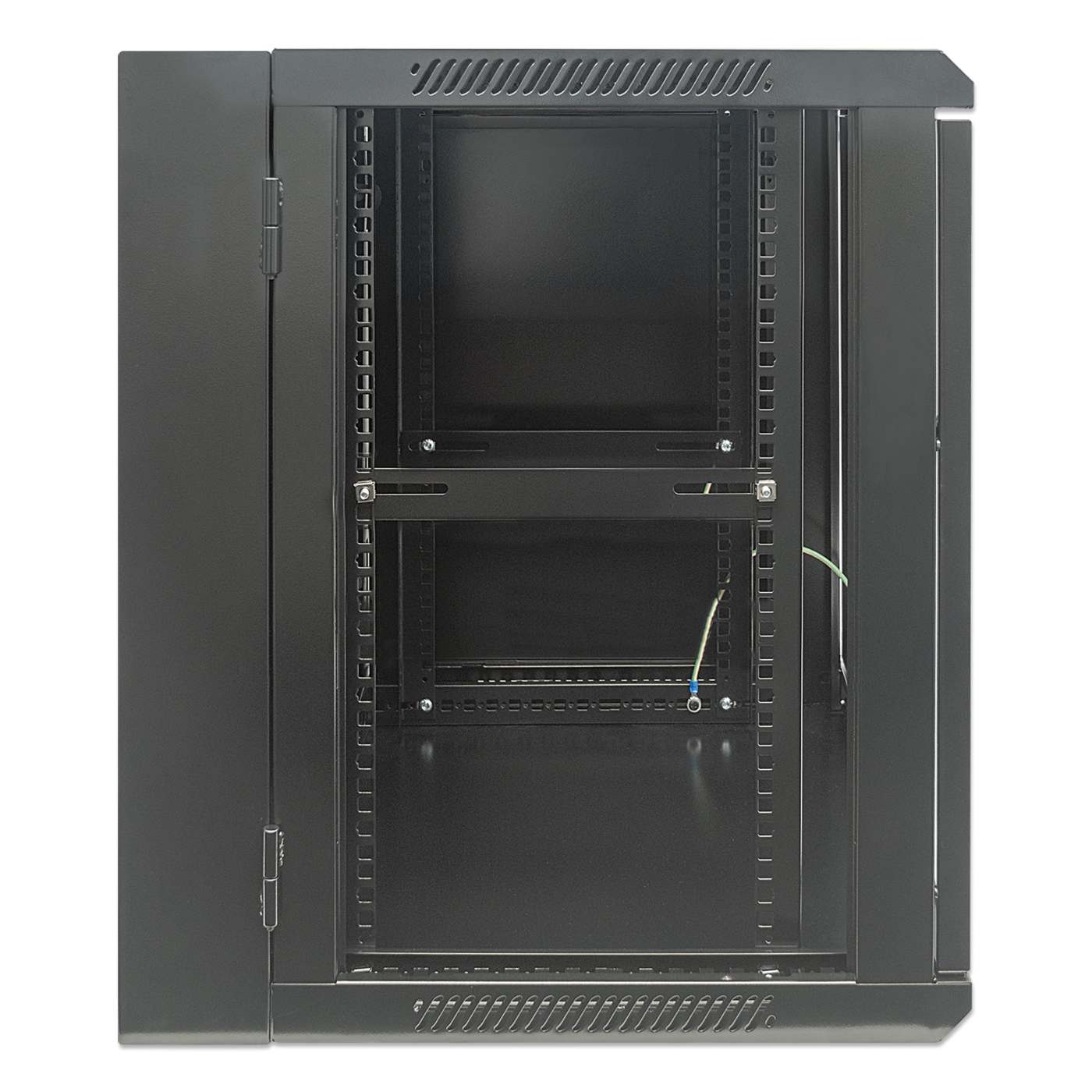 12U 19" Swing Out Wall Mount Network Cabinet, 550 mm (21.7 in.) Depth, Black Image 4