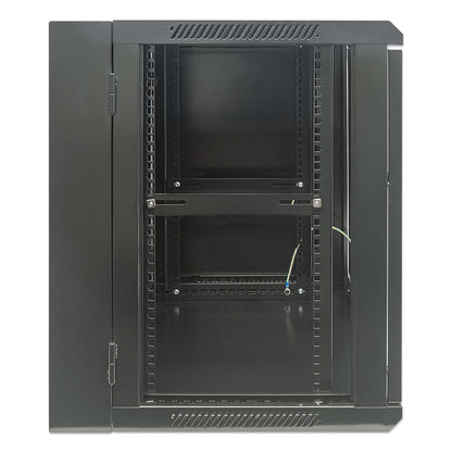 12U 19" Swing Out Wall Mount Network Cabinet, 550 mm (21.7 in.) Depth, Black Image 4