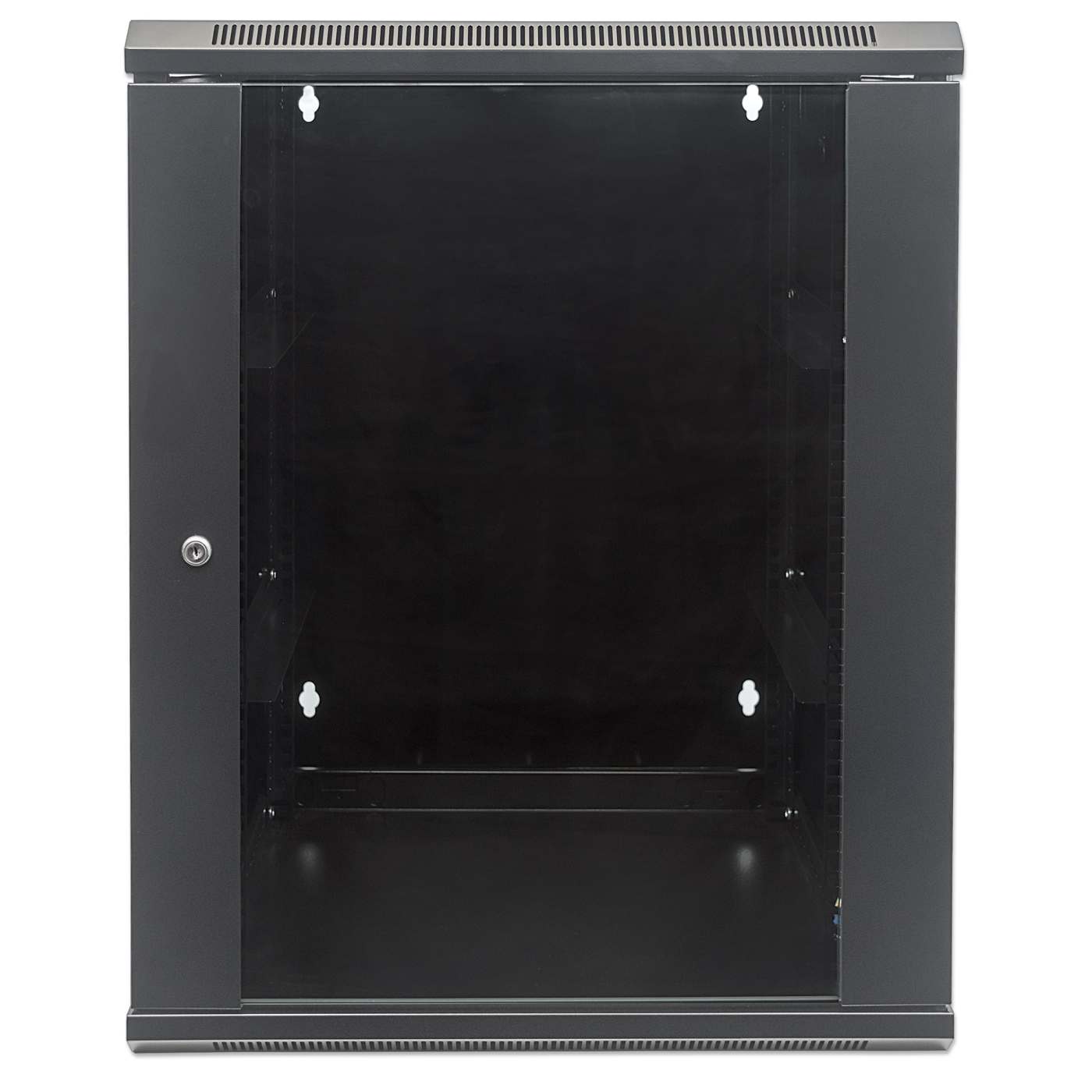 15U 19" Swing Out Wall Mount Network Cabinet, 550 mm (21.7 in.) Depth, Black Image 3