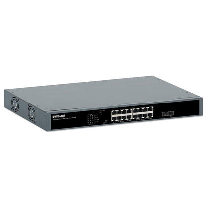 16-Port Gigabit Ethernet PoE+ Switch with 2 SFP Ports Image 3