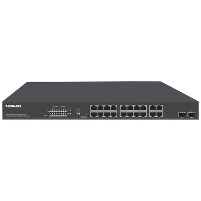 16-Port Gigabit Ethernet PoE+ Switch with 4 RJ45 Gigabit and 2 SFP Uplink Ports Image 4