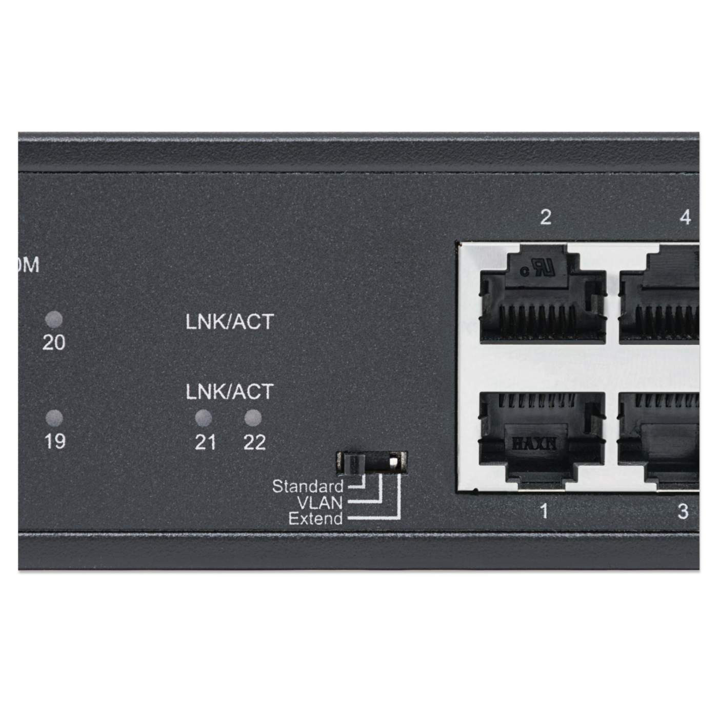 16-Port Gigabit Ethernet PoE+ Switch with 4 RJ45 Gigabit and 2 SFP Uplink Ports Image 6