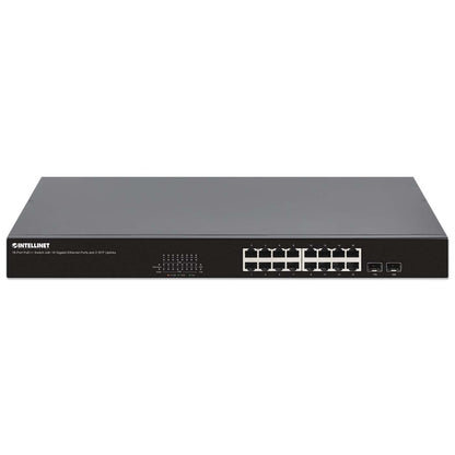 18-Port PoE++ Switch with 16 Gigabit Ethernet Ports and 2 SFP Uplinks Image 3