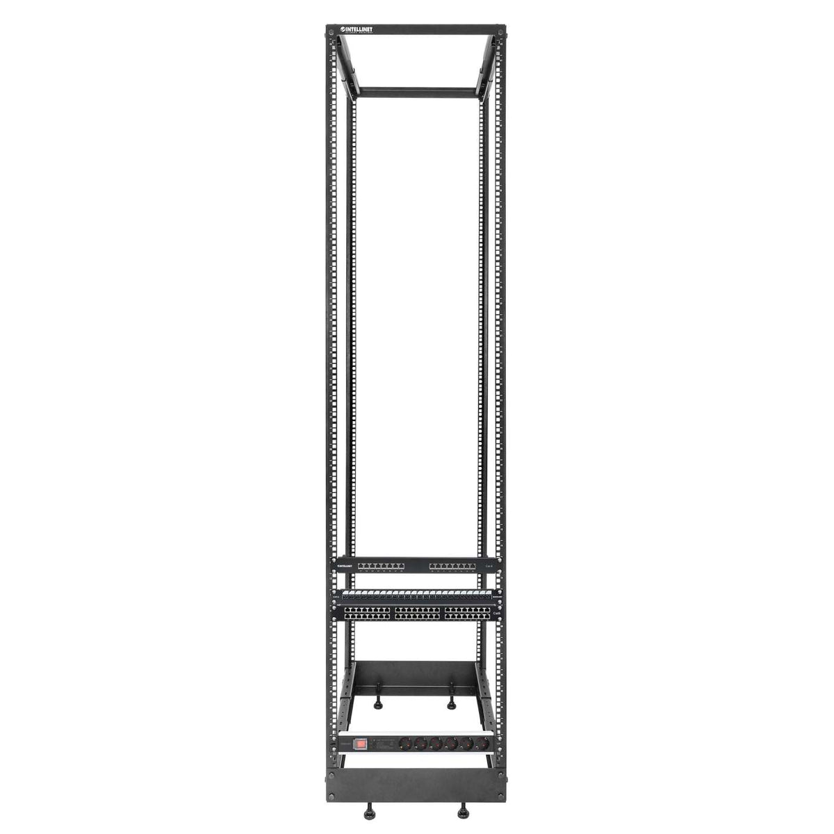 19" 4-Post Open Frame Network Rack, 45U Image 5