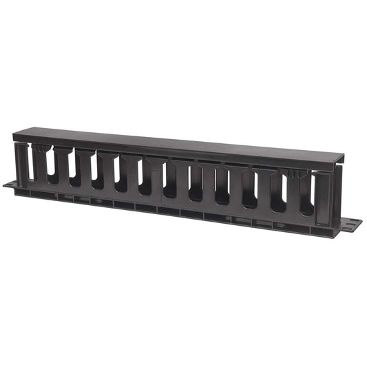 19" Cable Management Panel, 1U, Black Image 1