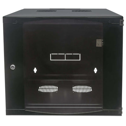 19" Double Section Wallmount Cabinet, 12U, 600 mm (23.6 in.) Depth, Black Image 4