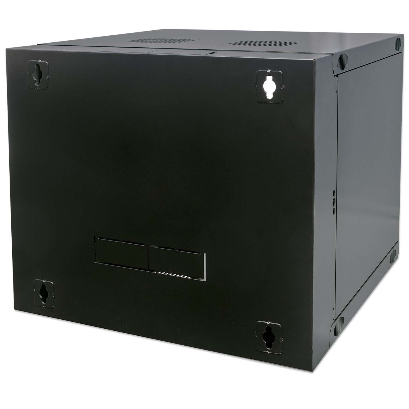 19" Double Section Wallmount Cabinet, 12U, 600 mm (23.6 in.) Depth, Black Image 5