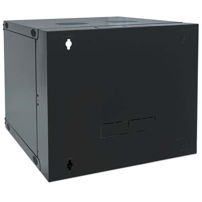 19" Double Section Wallmount Cabinet, 12U, 600 mm (23.6 in.) Depth, Black Image 6