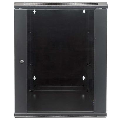 19" Double Section Wallmount Cabinet, 15U, 550 mm (21.7 in.) Depth, Black Image 3