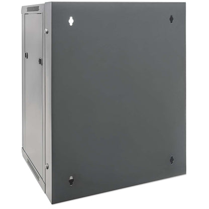 19" Double Section Wallmount Cabinet, 15U, 550 mm (21.7 in.) Depth, Black Image 6