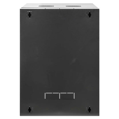 19" Double Section Wallmount Cabinet, 15U, 600 mm (23.6 in.) Depth, Black Image 6
