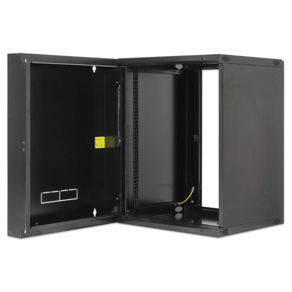 19" Double Section Wallmount Cabinet, 15U, 600 mm (23.6 in.) Depth, Black Image 7