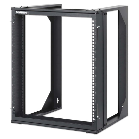 19" Wall Mount 2-Post Open Frame Network Rack, 12U Image 1