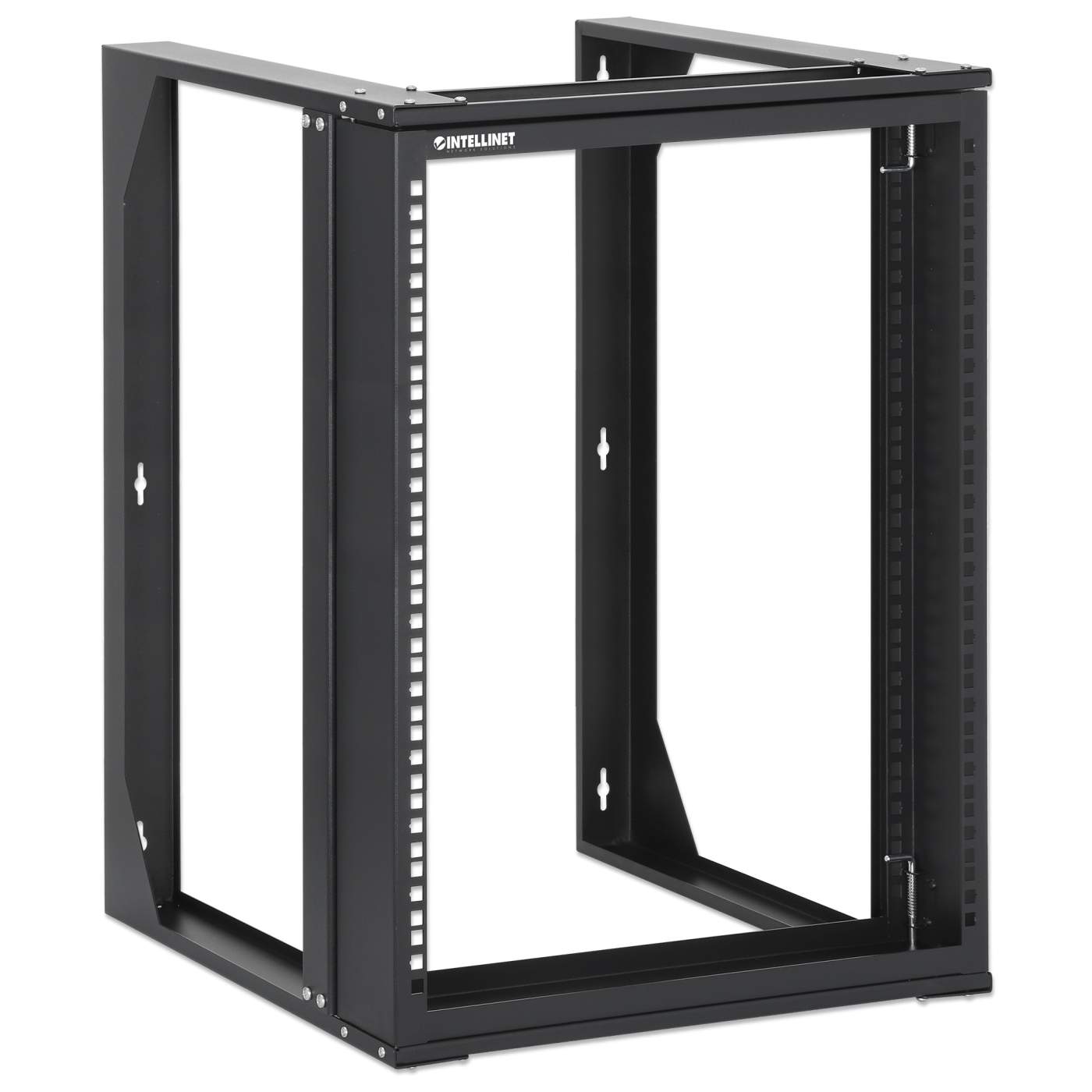 19" Wall Mount 2-Post Open Frame Network Rack, 12U Image 2