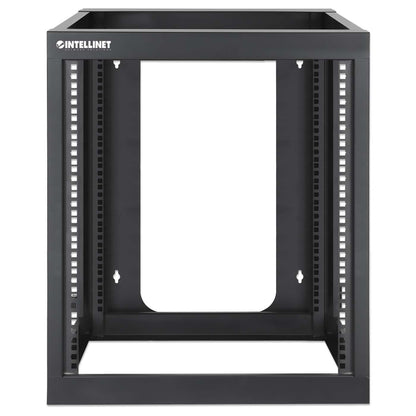 19" Wall Mount 4-Post Open Frame Network Rack, 12U Image 3