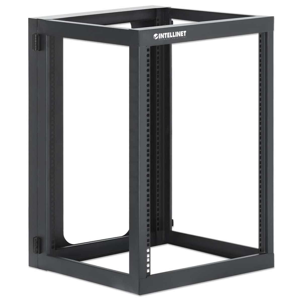19" Wall Mount 4-Post Open Frame Network Rack, 15U Image 2