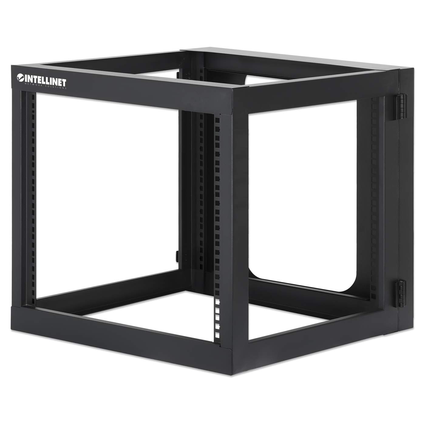 19" Wall Mount 4-Post Open Frame Network Rack, 9U Image 1