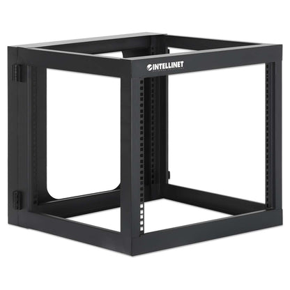 19" Wall Mount 4-Post Open Frame Network Rack, 9U Image 2