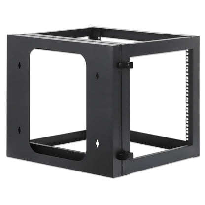 19" Wall Mount 4-Post Open Frame Network Rack, 9U Image 4