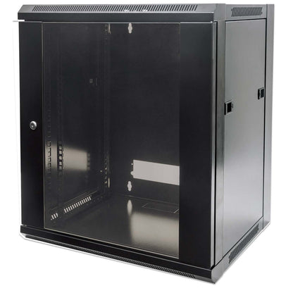 19" Wallmount Cabinet, 6U, 450 mm (17.7 in.) Depth, Black Image 1