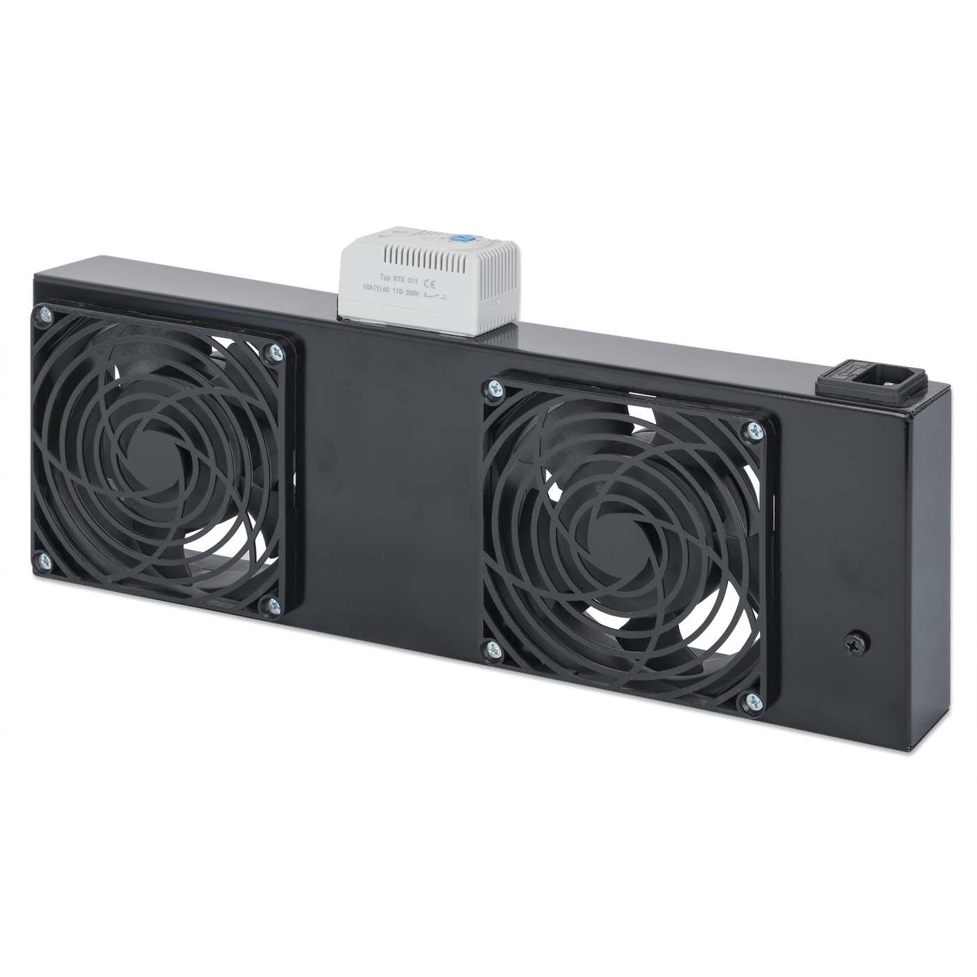 2-Fan Ventilation Unit with Thermostat for 19" Wallmount Cabinets Image 2