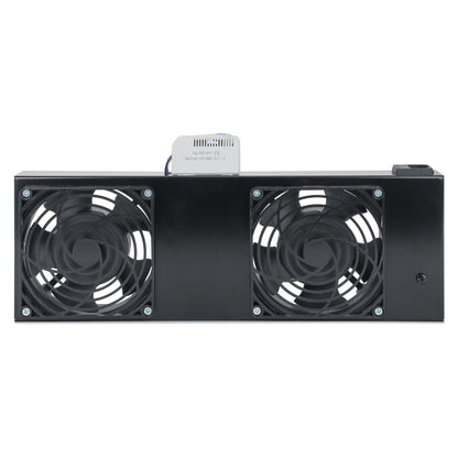 2-Fan Ventilation Unit with Thermostat for 19" Wallmount Cabinets Image 3