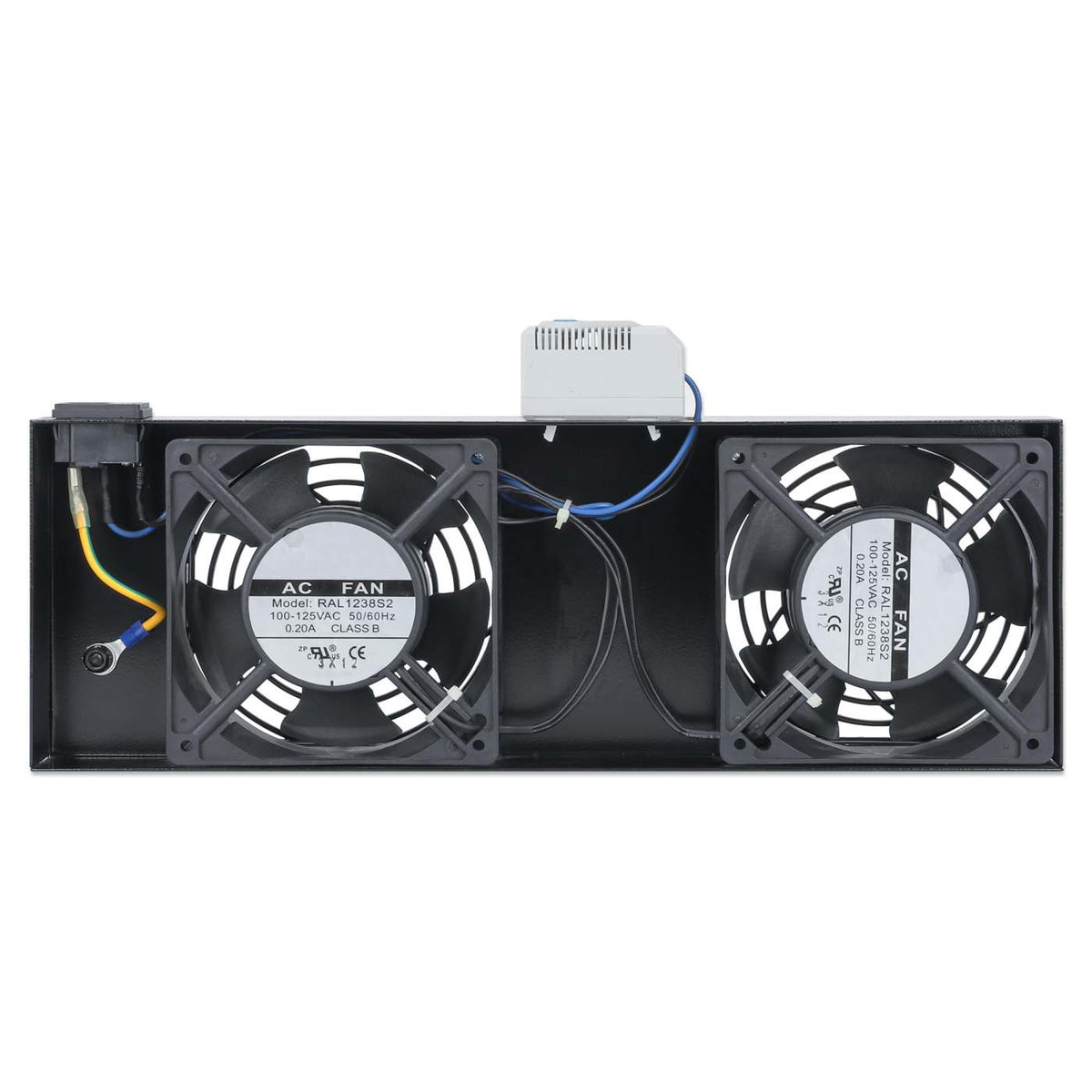 2-Fan Ventilation Unit with Thermostat for 19" Wallmount Cabinets Image 4
