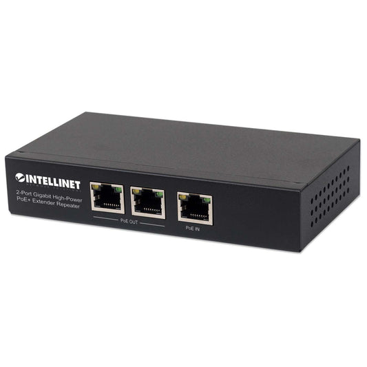 2-Port Gigabit High-Power PoE+ Extender Image 1