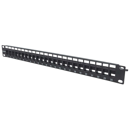 24-Port Blank Patch Panel, 1U Image 1