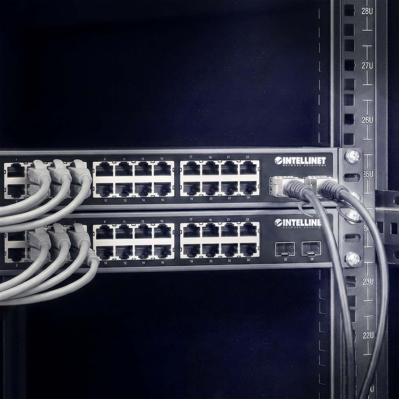 24-Port Gigabit Ethernet PoE+ Switch with 2 SFP Ports Image 9